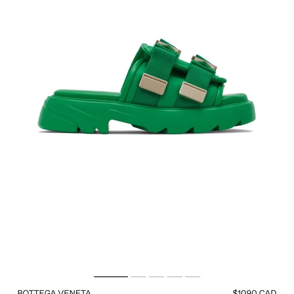 Bottega Veneta Green Flash Sandals - Picture 4 of 4